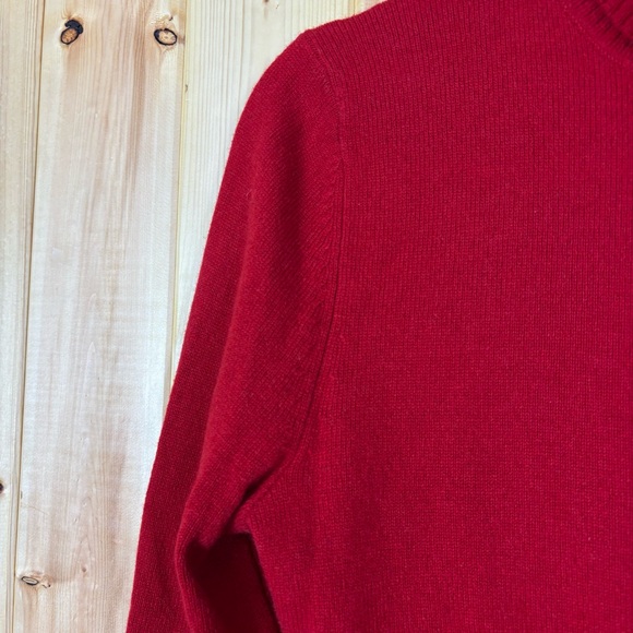 Jones & Co. 100% Cashmere Pullover Sweater Red Small Minimalist Capsule wardrobe - Picture 14 of 14